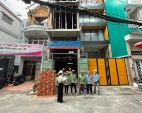 Dự án xây nhà phần thô & nhân công hoàn thiện tại Lê Văn Sỹ, Phú Nhuận (1 trệt, 1 lửng, 3 lầu)